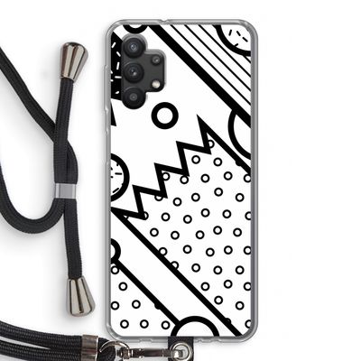 Pop Art #4: Samsung Galaxy A32 5G Transparant Hoesje met koord