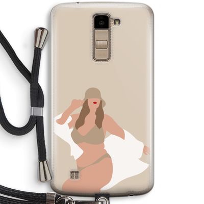 One of a kind: LG K10 (2016) Transparant Hoesje met koord