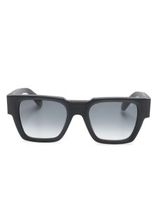 Philipp Plein lunettes de soleil carrées à plaque logo - Noir