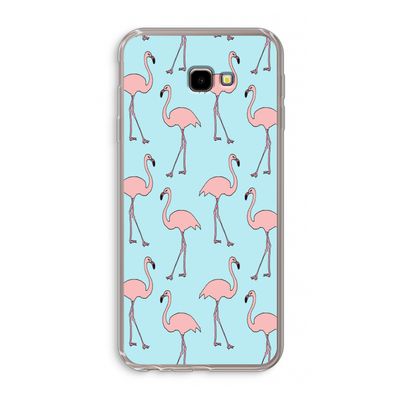 Anything Flamingoes: Samsung Galaxy J4 Plus Transparant Hoesje