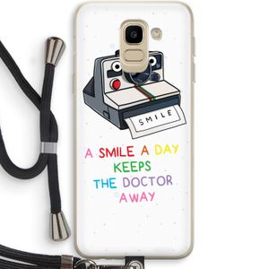 Smile: Samsung Galaxy J6 (2018) Transparant Hoesje met koord