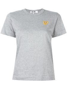 Comme Des Garçons Play t-shirt à patch logo - Gris