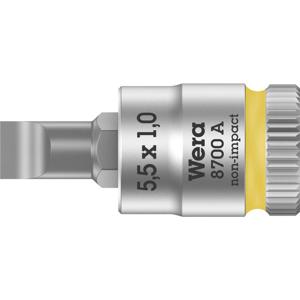 Wera 8700 A FL 05003321001 Plat Dopsleutel-bitinzet 5.5 mm 1/4 (6.3 mm)