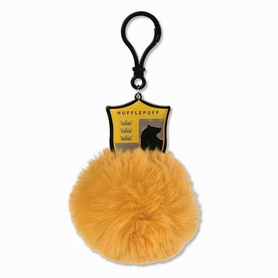 Harry Potter: Hufflepuff Shield Pom Pom Keychains