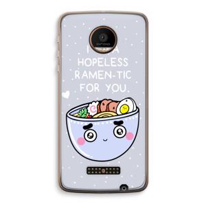 I'm A Hopeless Ramen-Tic For You: Motorola Moto Z Force Transparant Hoesje