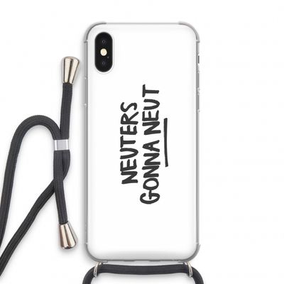 Neuters: iPhone X Transparant Hoesje met koord