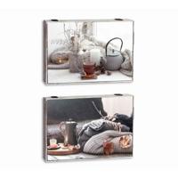 Decoratieve Doos DKD Home Decor Multicolour Hout MDF Orientaals Teller (2 Stuks)