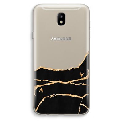 Gouden marmer: Samsung Galaxy J7 (2017) Transparant Hoesje