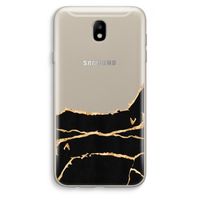 Gouden marmer: Samsung Galaxy J7 (2017) Transparant Hoesje