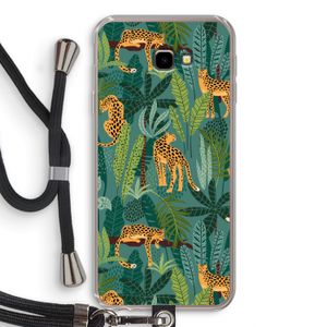 Luipaard 2: Samsung Galaxy J4 Plus Transparant Hoesje met koord