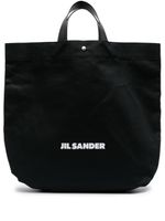 Jil Sander sac cabas Book en toile - Noir