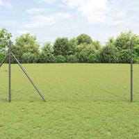 VidaXL Afrasteringspaal grijs 25 x 1 m (25 mm gaas) staal