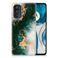 TPU Siliconen Hoesje voor Motorola Moto G52/G82 Marmer Groen