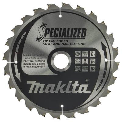 Makita Accessoires Cirkelzaagblad TipE 235x30x2.3 24T 23g - B-33130