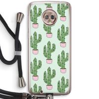 Cactus Lover: Motorola Moto G6 Transparant Hoesje met koord - thumbnail