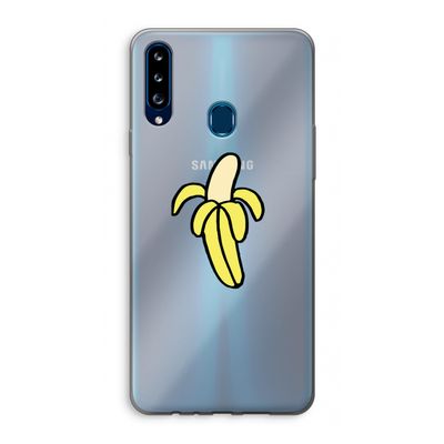 Banana: Samsung Galaxy A20s Transparant Hoesje