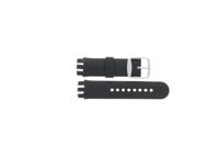 Horlogeband Universeel 246-SCBL Silicoon Zwart 21mm