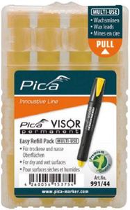 Pica Permanent Navulling geel 991/44 VISOR, 4st.