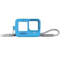 GoPro Sleeve + Lanyard Blue voor HERO9 Black