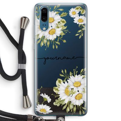Daisies: Huawei P20 Transparant Hoesje met koord