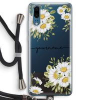 Daisies: Huawei P20 Transparant Hoesje met koord