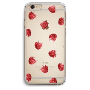 Framboosjes: iPhone 6 Plus / 6S Plus Transparant Hoesje
