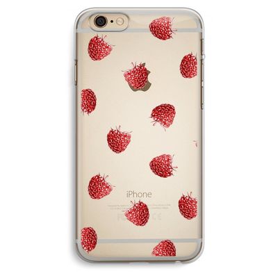 Framboosjes: iPhone 6 Plus / 6S Plus Transparant Hoesje