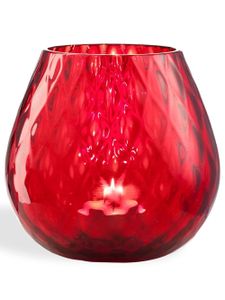 NasonMoretti bougeoir en verre - Rouge