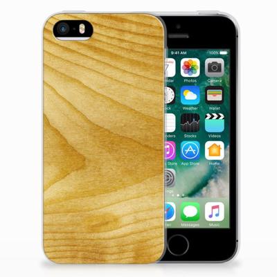 Apple iPhone SE | 5S | Bumper Hoesje | Licht Hout