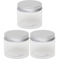 3x Kunststof weckpotten/inmaakpotten 150 ml met schroefdeksel