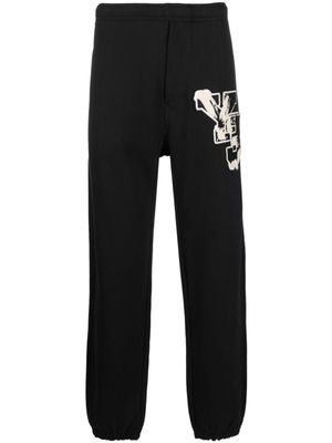 Y-3 pantalon de jogging à logo imprimé - Noir