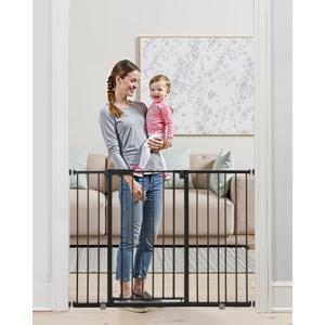 VEVOR Baby Gate Hondenhekje Scheiding 650-1219 mm Verstelbare Breedte Zwart