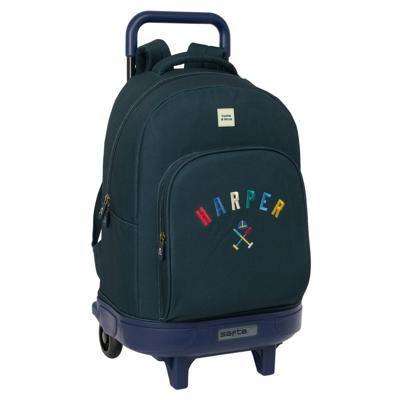 Schoolrugzak met Wielen Harper & Neyer Marineblauw 33 x 45 x 22 cm