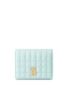 Burberry petit portefeuille Lola à design matelassé - Bleu