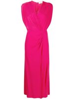 DVF Diane von Furstenberg V-neck sleeveless midi dress - Rose