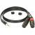 Klotz AY8-0200 verloopkabel 3.5 mm jack recht - 2x XLR female 2 meter