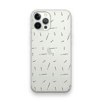 Hipster stripes: iPhone 12 Pro Transparant Hoesje