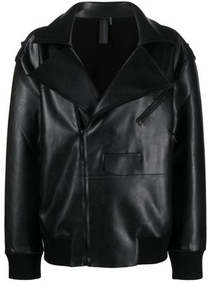 Norma Kamali veste texturée à fermeture zippée - Noir