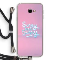 Sorry not sorry: Samsung Galaxy J4 Plus Transparant Hoesje met koord