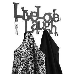 Miadomodo - Wandgarderobe met tekst: LIVE, LOVE, LAUGH Design - Muur