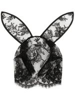 Fleur Du Mal oreilles de lapin à design voilé - Noir