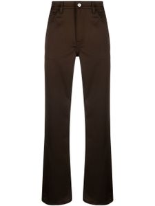 OUR LEGACY pantalon droit à taille haute - Marron