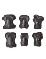 Rollerblade Skate Gear Dames Protectie 3-pack M Zwart / Roze Rollerblade Skate Gear Dames Protectie 3-pack M Zwart / Roze