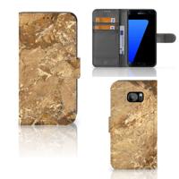 Samsung Galaxy S7 Edge | Bookcase | Marmer Creme