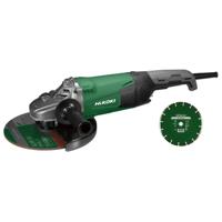 HiKOKI haakse slijpmachine - G23SW2W7Z - ∅230mm - 2200W - incl. diamantzaagblad