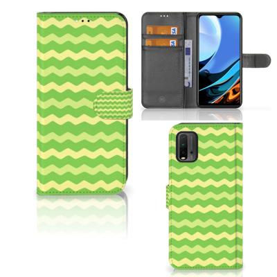 Xiaomi Redmi 9T | Poco M3 | Telefoon Hoesje | Waves Green
