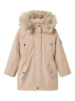 Name it winter winterjas meisjes - beige - NkfMilla - parka