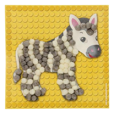 Playmais mosaic kaarten versieren dierentuin