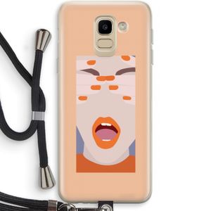 Surprise: Samsung Galaxy J6 (2018) Transparant Hoesje met koord