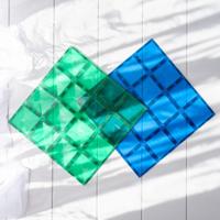 Connetix Basisplaten | Blauw & Groen